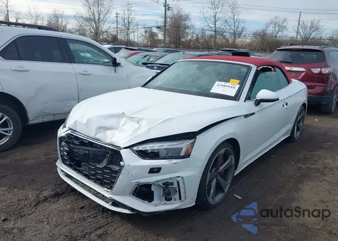 2024 Audi A5 Cabriolet Prestige 45 Tfsi S Line Quattro S Tronic from USA, damaged, VIN WAU5AGF54RN003169